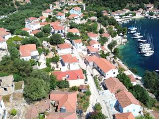 Aerial view of the house and the area