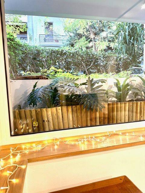 JAPANESE GARDEN VIEW FROM LIVING ROOM