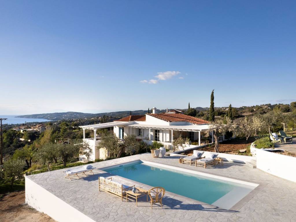 Villa Epikouros with stunning views