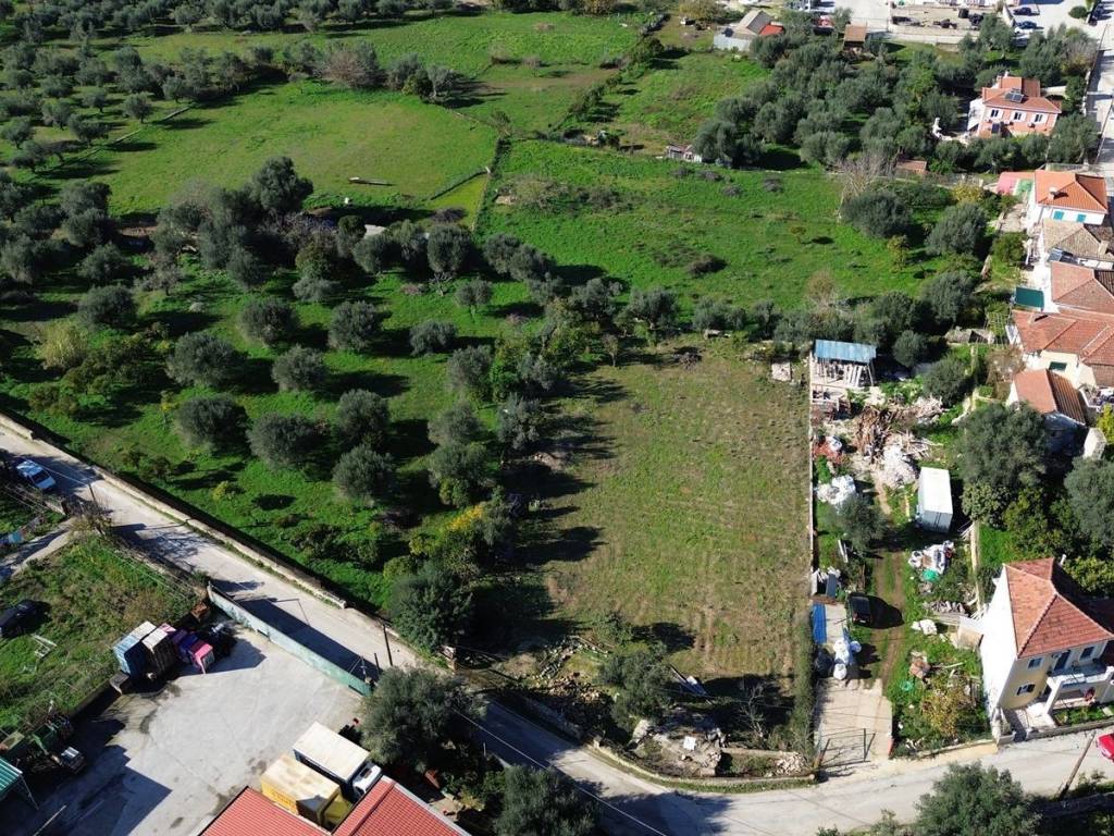 Aerial view of the land