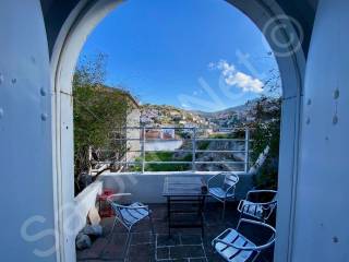 View of Hydra from east top floor entrance of house for sale