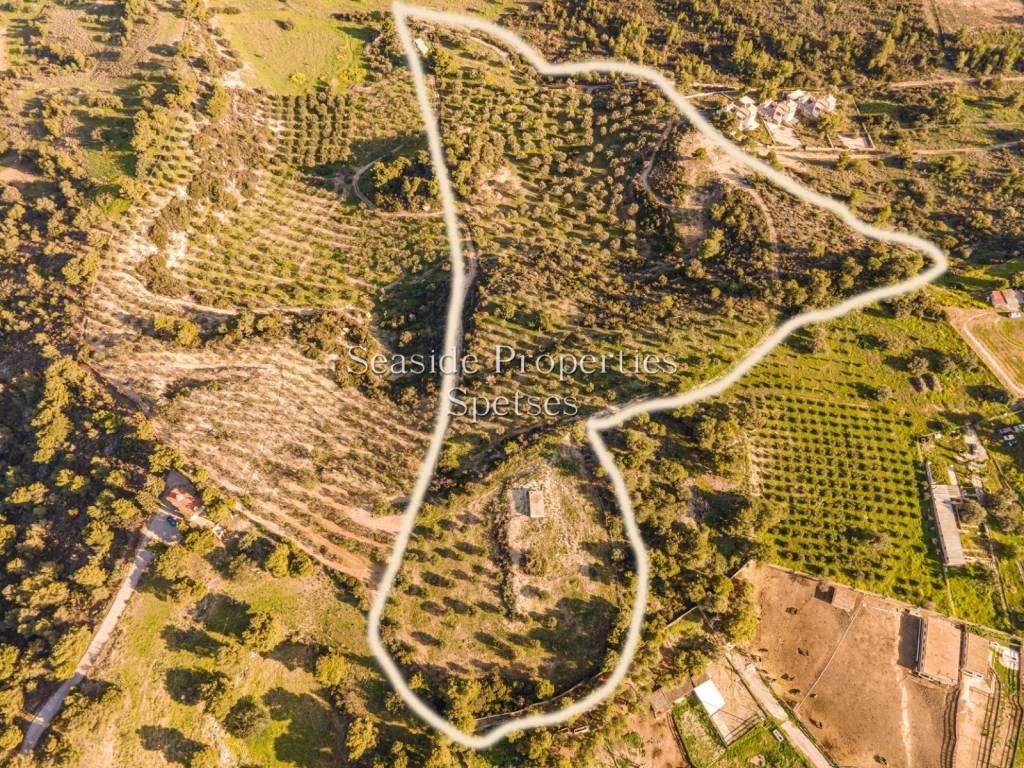 Τοποθεσία οικοπέδου με όρια στον χάρτη