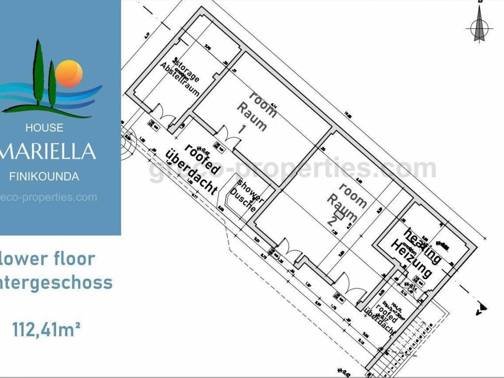 FLOOR PLAN LOWER FLOOR HOUSE MARIELLA