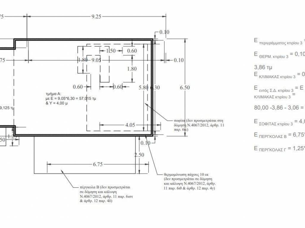 Indoor plan of Building 3 on land for sale