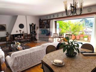 LIVING - DINING ROOM WITH FIREPLACE