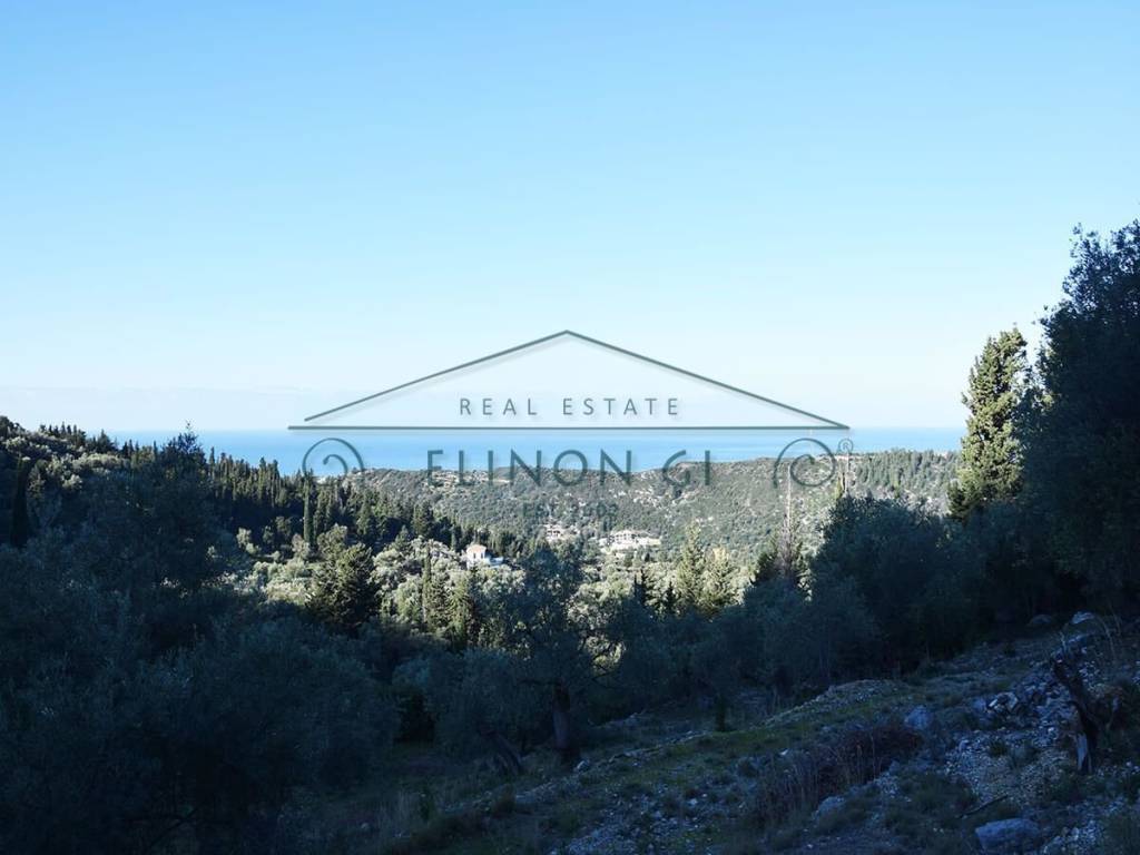 Η θέα προς τη θάλασσα από το αγροτεμάχιο