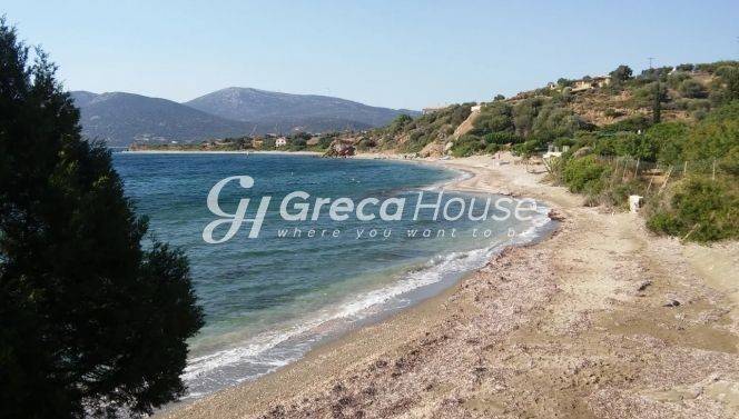 Παραθαλάσσιο Οικόπεδο με Κατοικία προς πώληση στα Στύρα