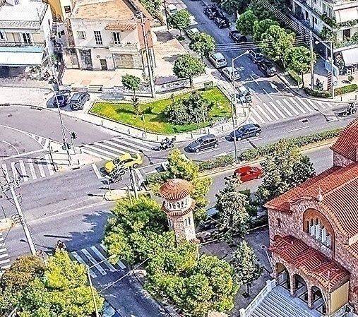 Οδικός κόμβος επί της Λεωφόρου Αμφιθέας και Κων. Παλαιολογου