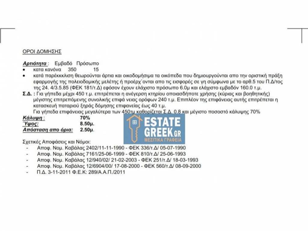 ★ Κτίζει 280 τ.μ. ★ Μοναδική προσφορά ★ Δίπλα σε χωματόδρομο ★