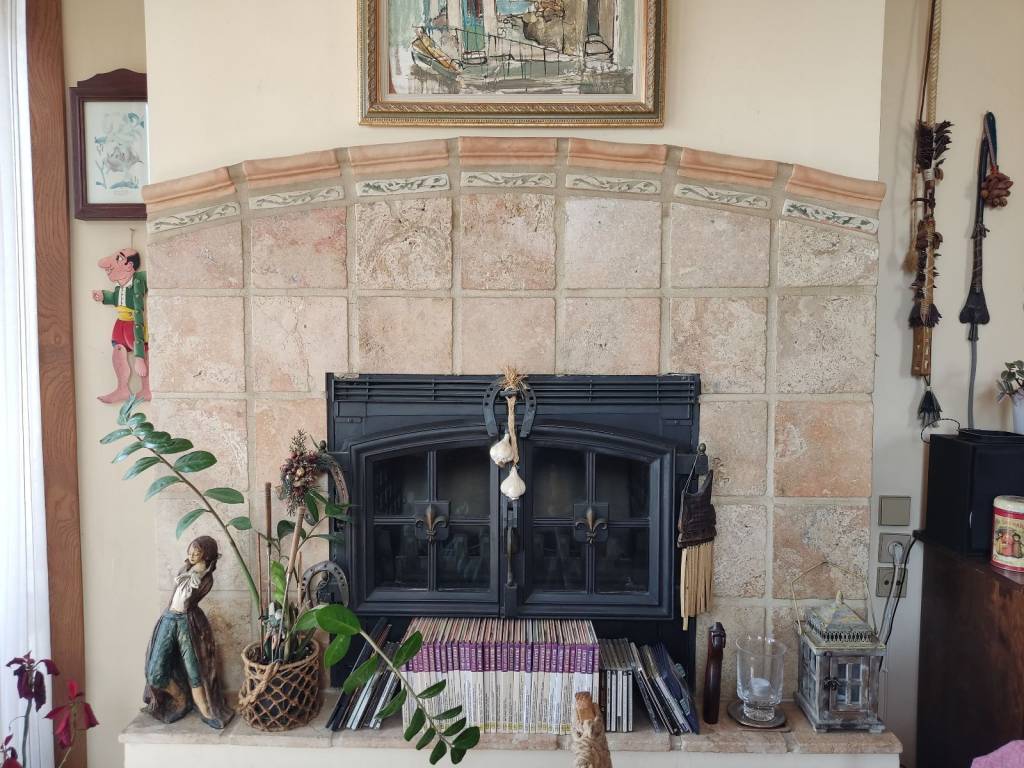 τζάκι στην κουζίνα