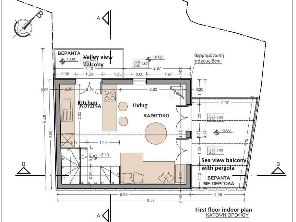 1st floor indoor plan under existing license