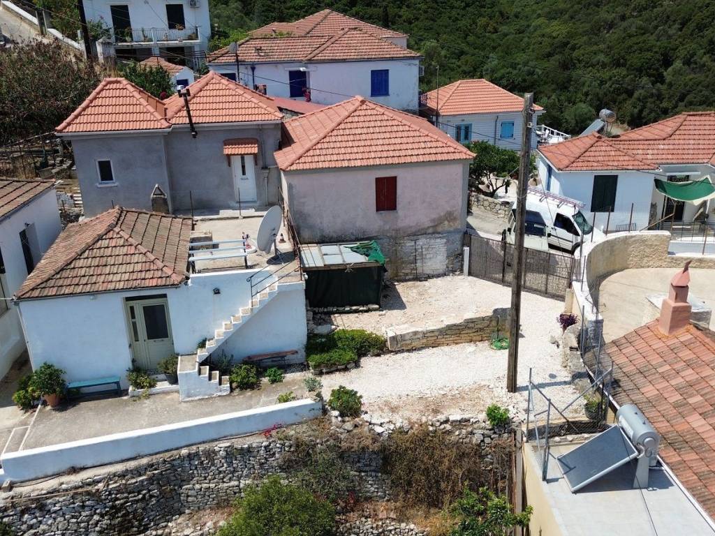 Aerial view of land with building license for sale