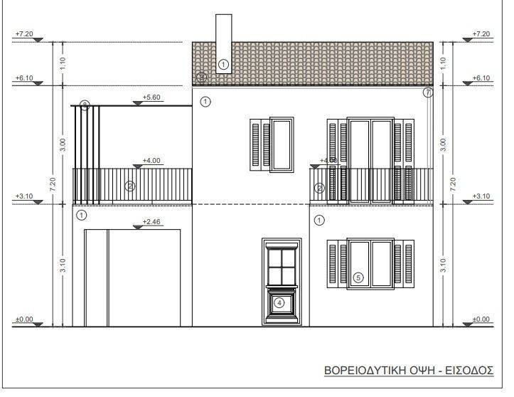 Cross section of house under existing license