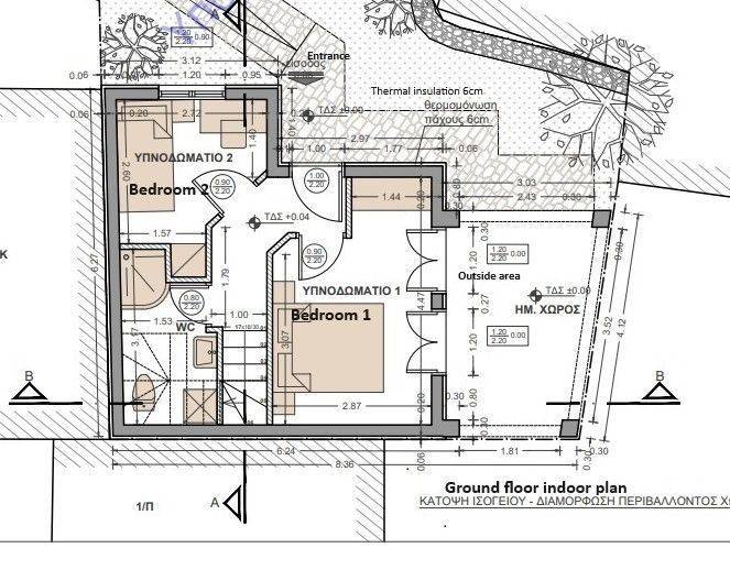 Ground floor indoor plan under existing license