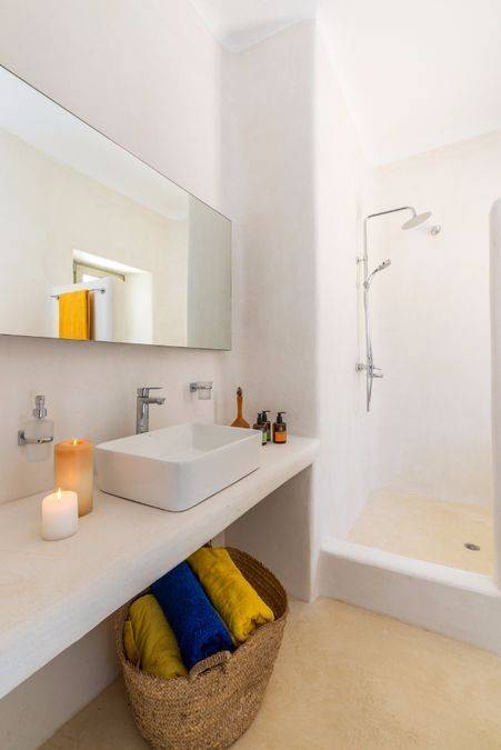 Overlooking the unique pebbly beach , which is a protected a