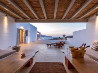 Overlooking the unique pebbly beach , which is a protected a