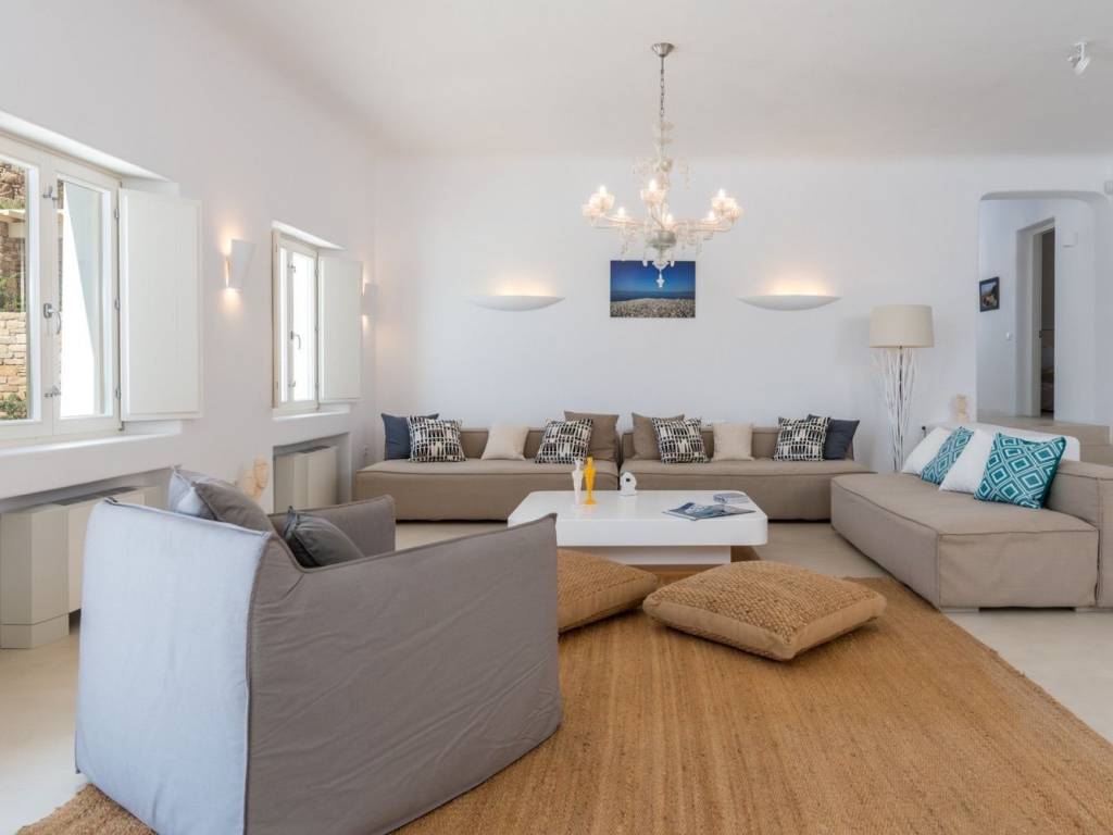 Overlooking the unique pebbly beach of Houlakia