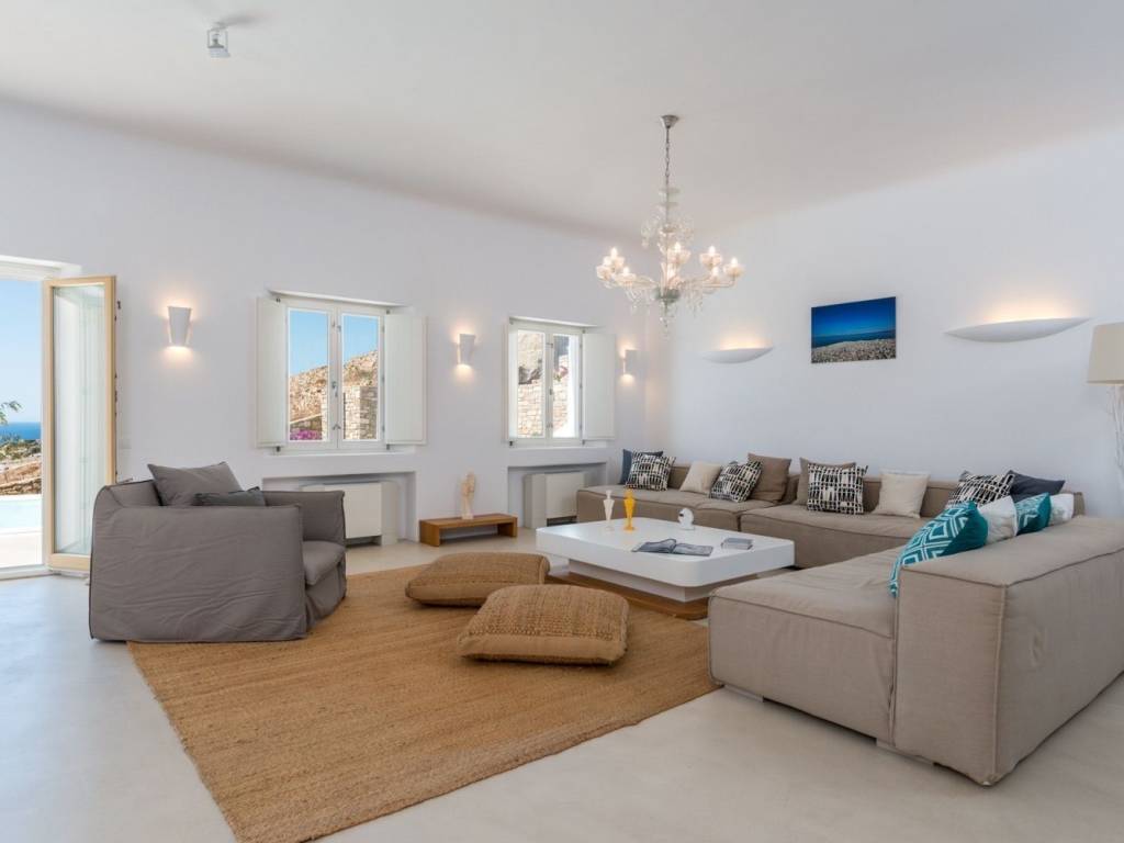 Overlooking the unique pebbly beach of Houlakia