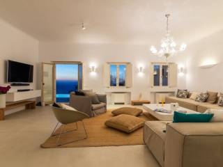 Overlooking the unique pebbly beach of Houlakia