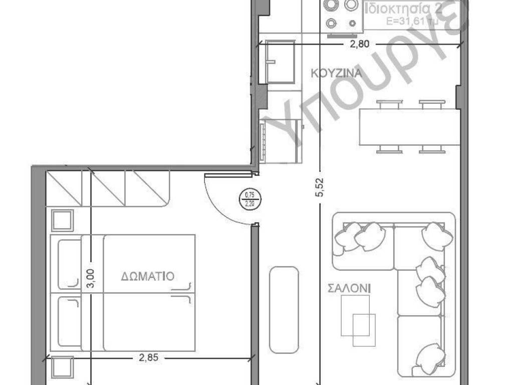 Forumland Real Estate, Κάτοψη Δ2 38,62τμ