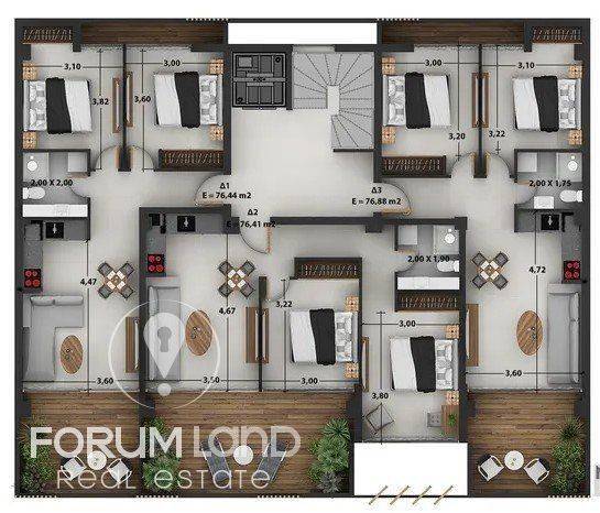 Forumland Real Estate, Κάτοψη ορόφου