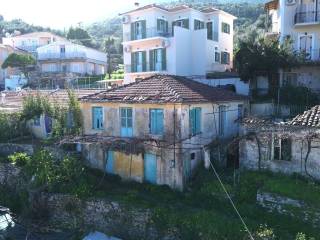 Aerial view of the front of the house for sale