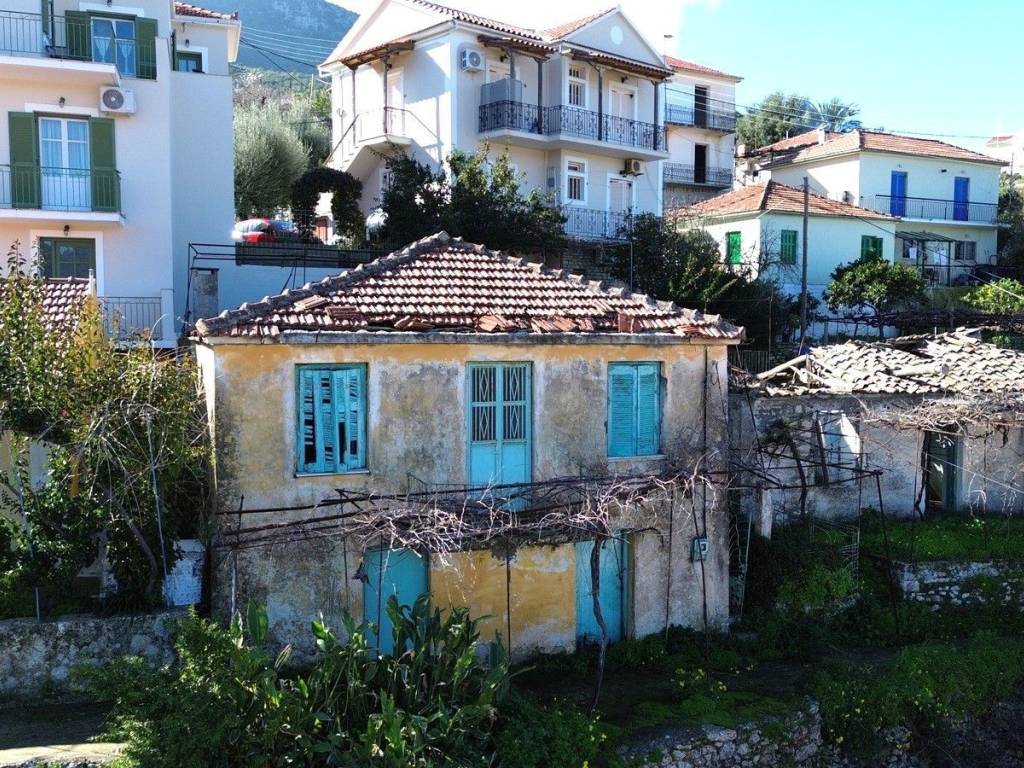Aerial view of house with sea view for sale