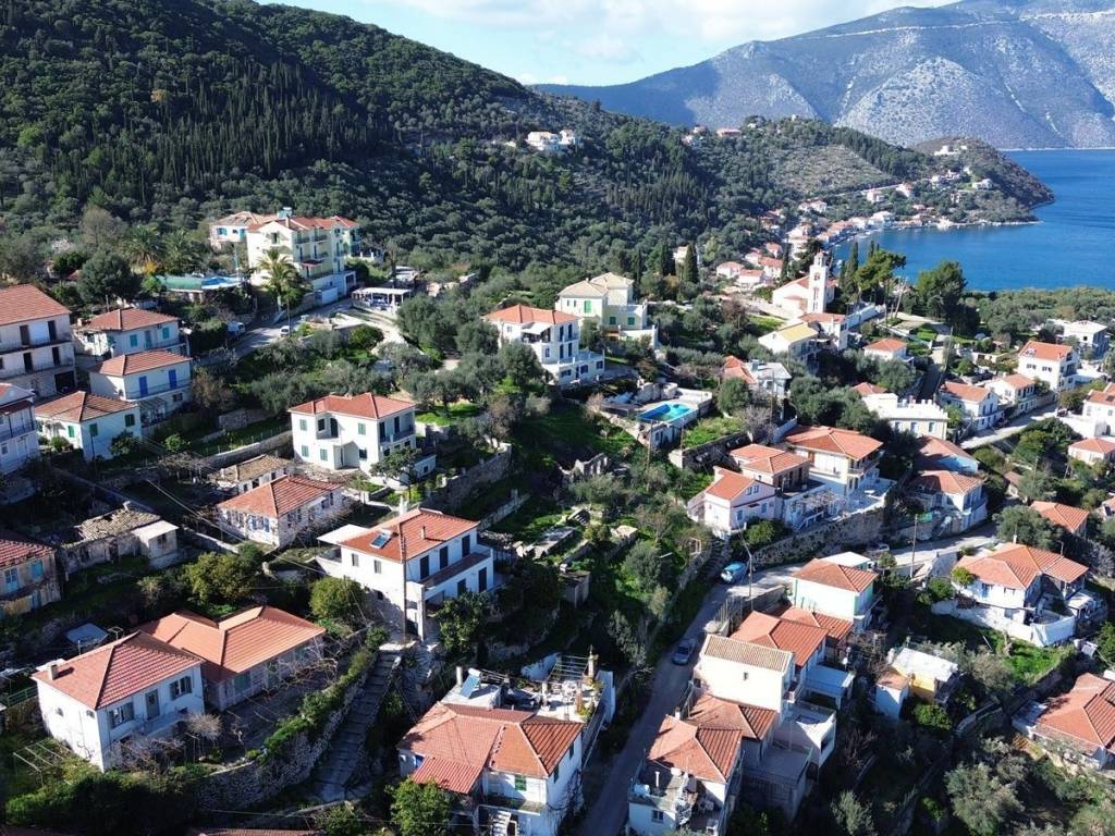 Location of house with sea view for sale in Vathi Ithaca