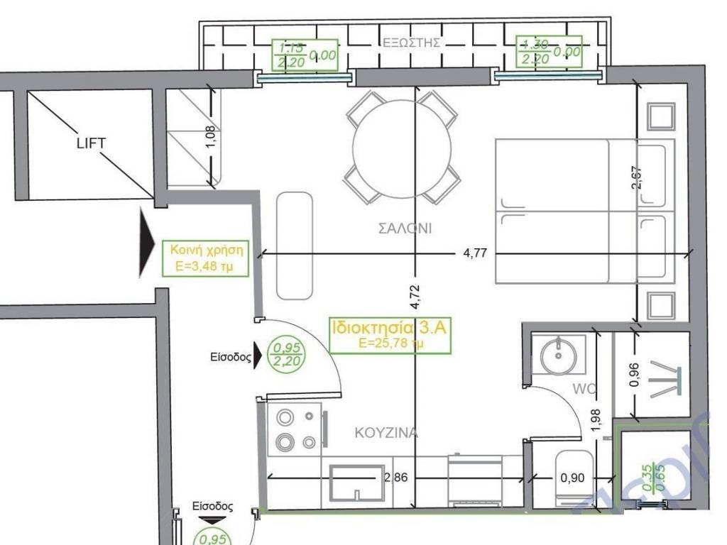 Forumland Real Estate, Κάτοψη διαμερίσματος