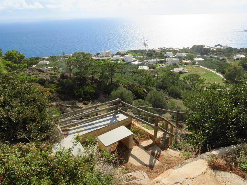 Εξωτερικό καθιστικό με πανοραμική θέα θάλασσα