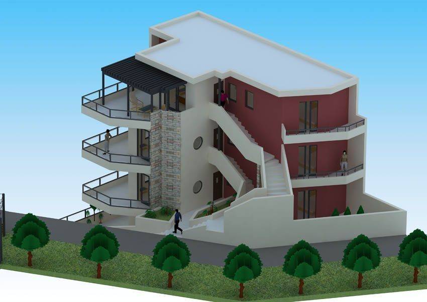 Η μακέτα των διαμερισμάτων