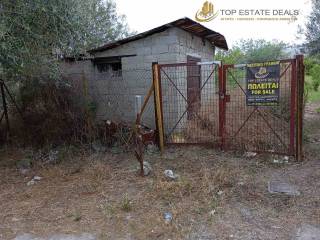 Μπροστινή είσοδος οικοπέδου -υπάρχουσα αποθήκη