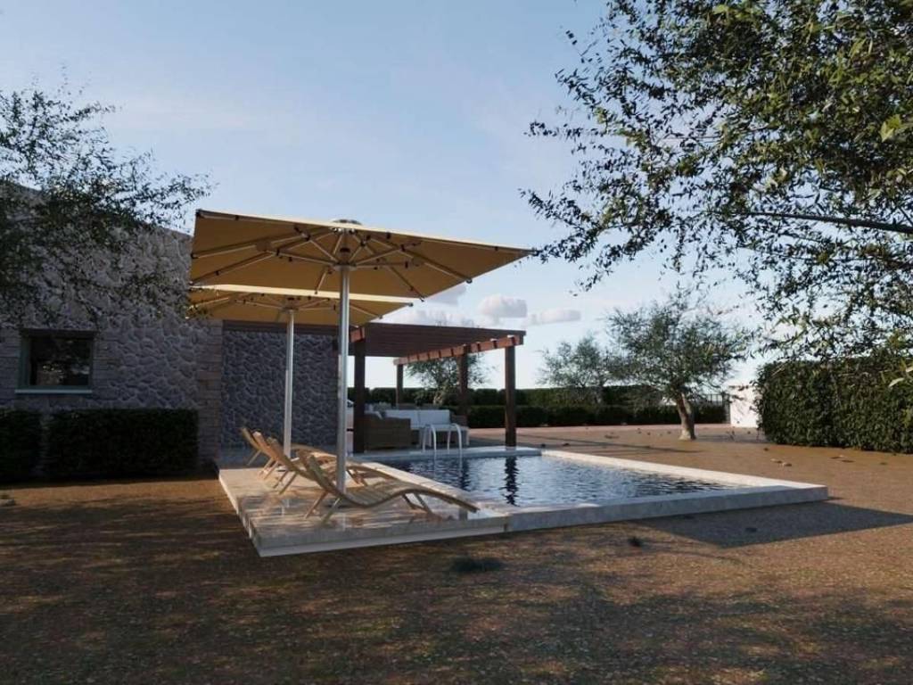 luxury detached house stone built on a plot of 1360 sq.m