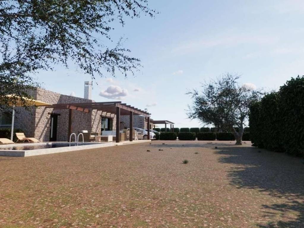 luxury detached house stone built on a plot of 1360 sq.m