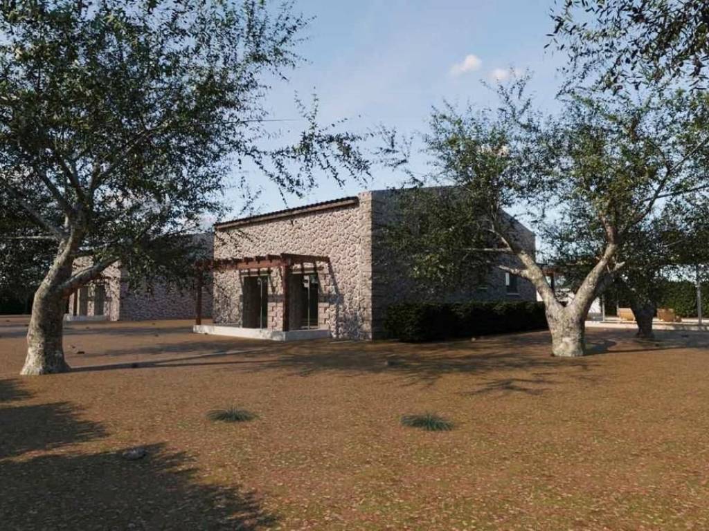 luxury detached house stone built on a plot of 1360 sq.m