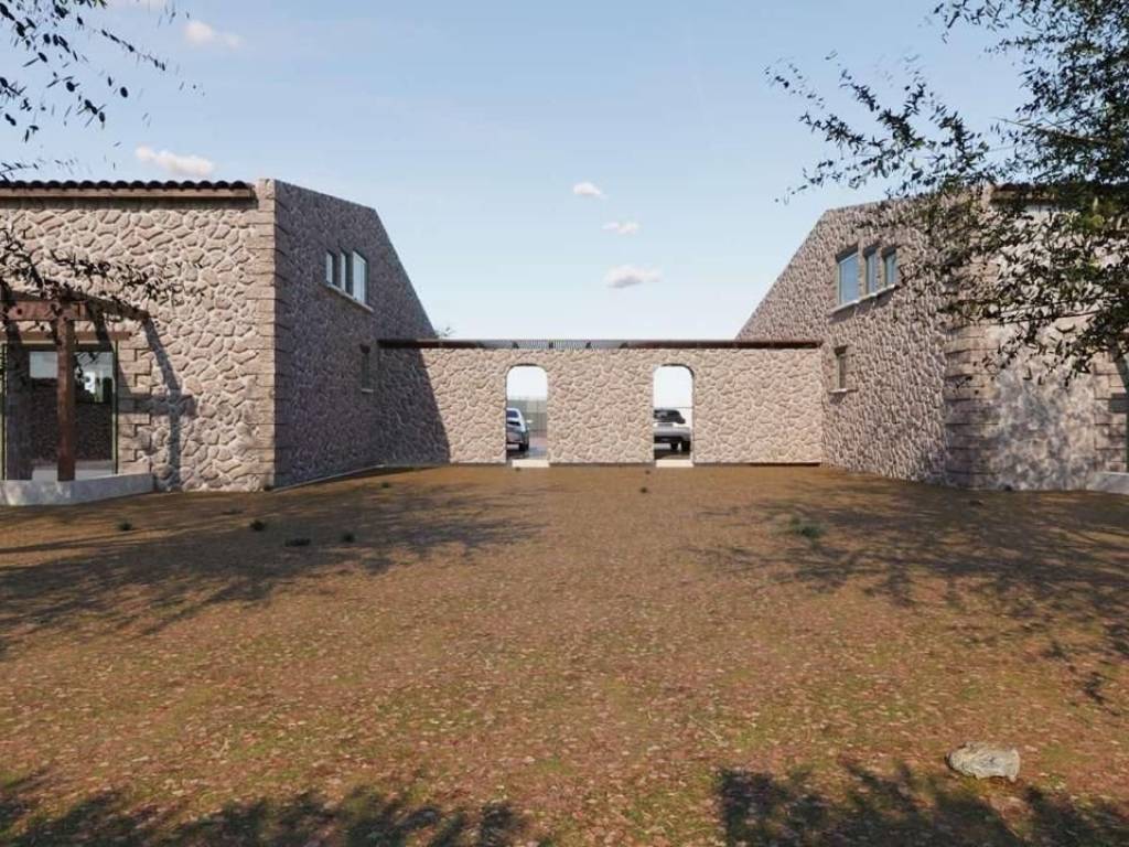 luxury detached house stone built on a plot of 1360 sq.m