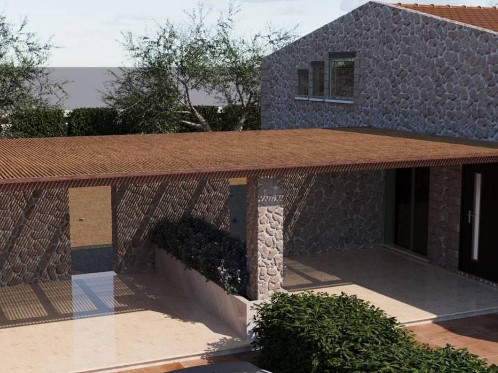 luxury detached house stone built on a plot of 1360 sq.m