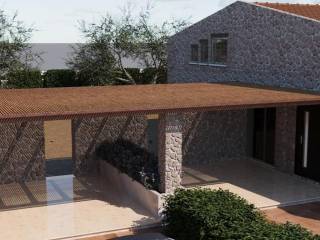 luxury detached house stone built on a plot of 1360 sq.m