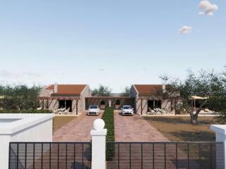 luxury detached house stone built on a plot of 1360 sq.m