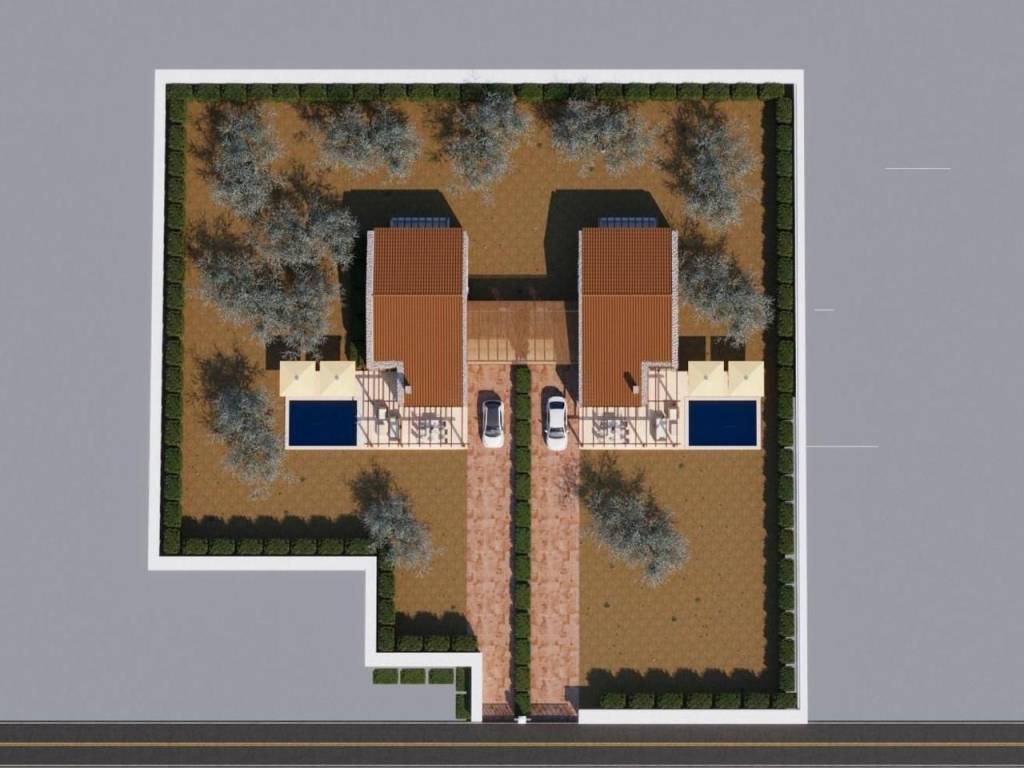 luxury detached house stone built on a plot of 1360 sq.m