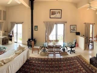 Panoramic of living and dining areas