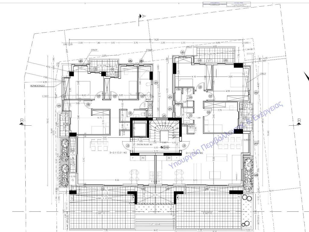 Διαμέρισμα Β2 ,αριστερά στην κάτοψη