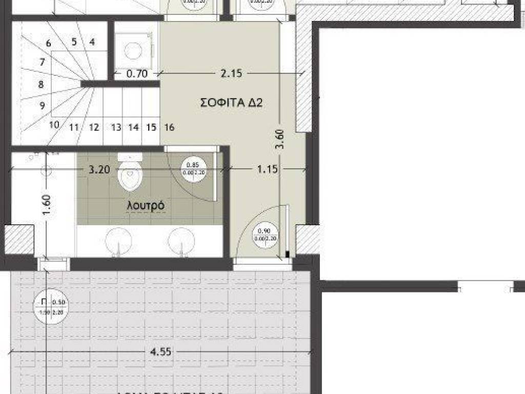 Forumland Real Estate, κάτοψη Δ2 σοφίτας