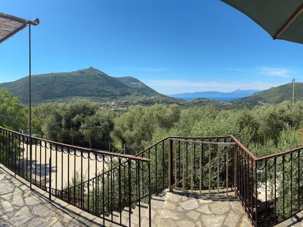 Panoramic view from the balcony of the house