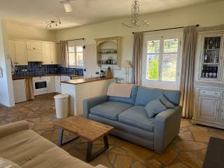 Living room and kitchen area