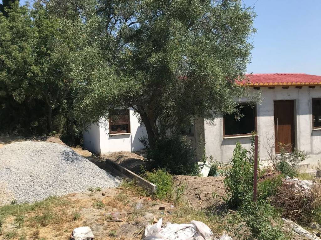 Residence façade before stone installation