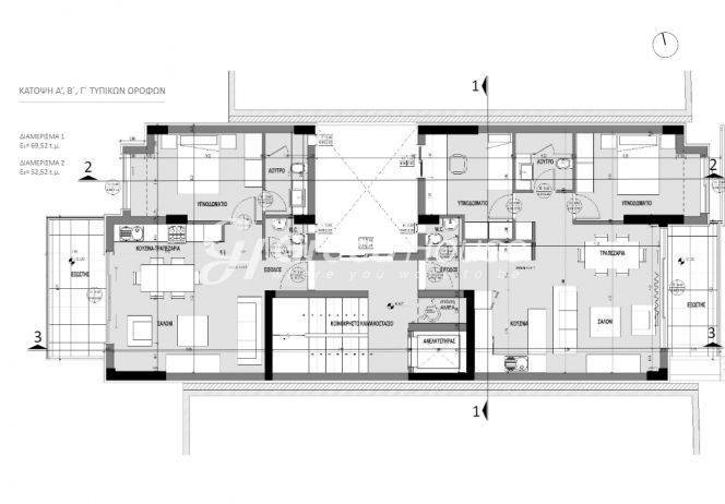 Newly built apartment of 53 sq.m for sale in Kallimarmaro