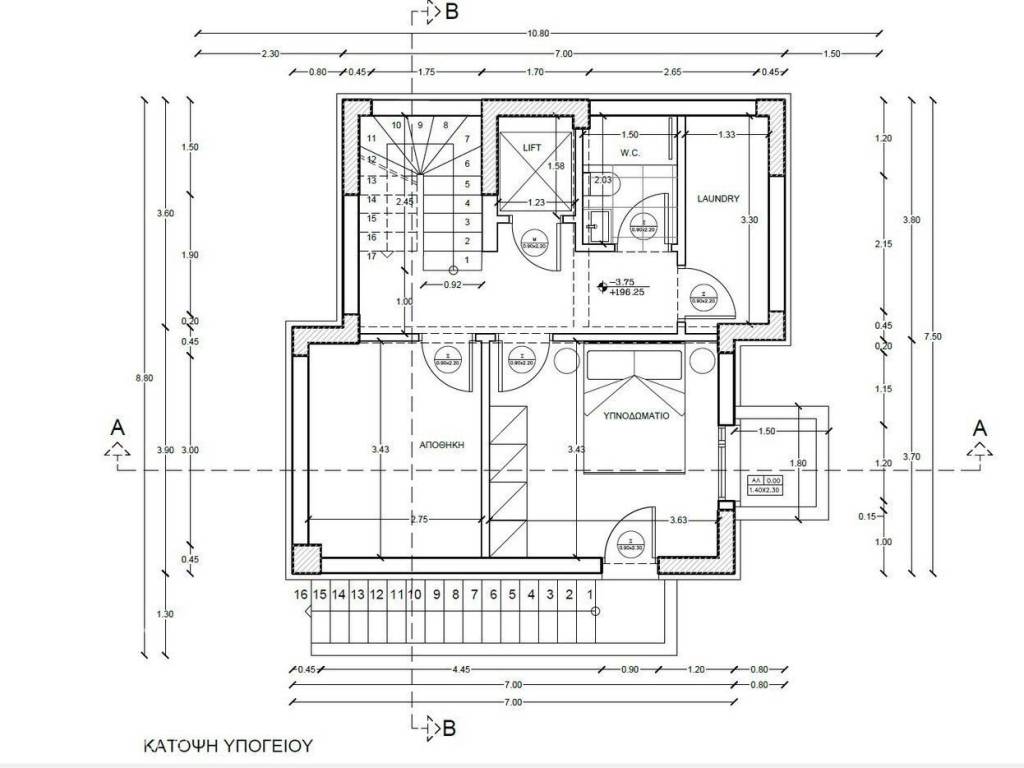 Forumland Real Estate, Κάτοψη υπογείου