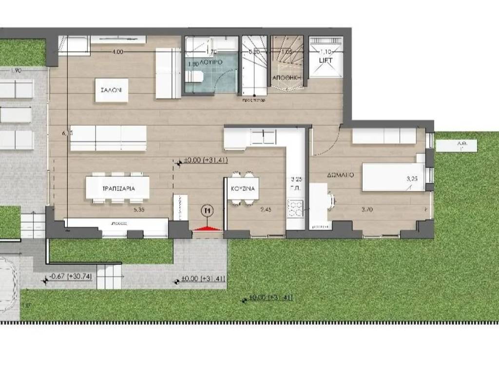 KATOPSE ISOGEIOY MEZONETAS ME AYTONOME EISODO.