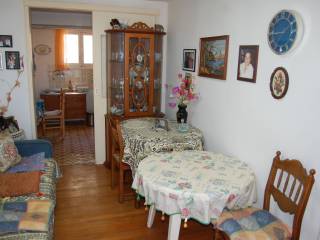 Living area and kitchen